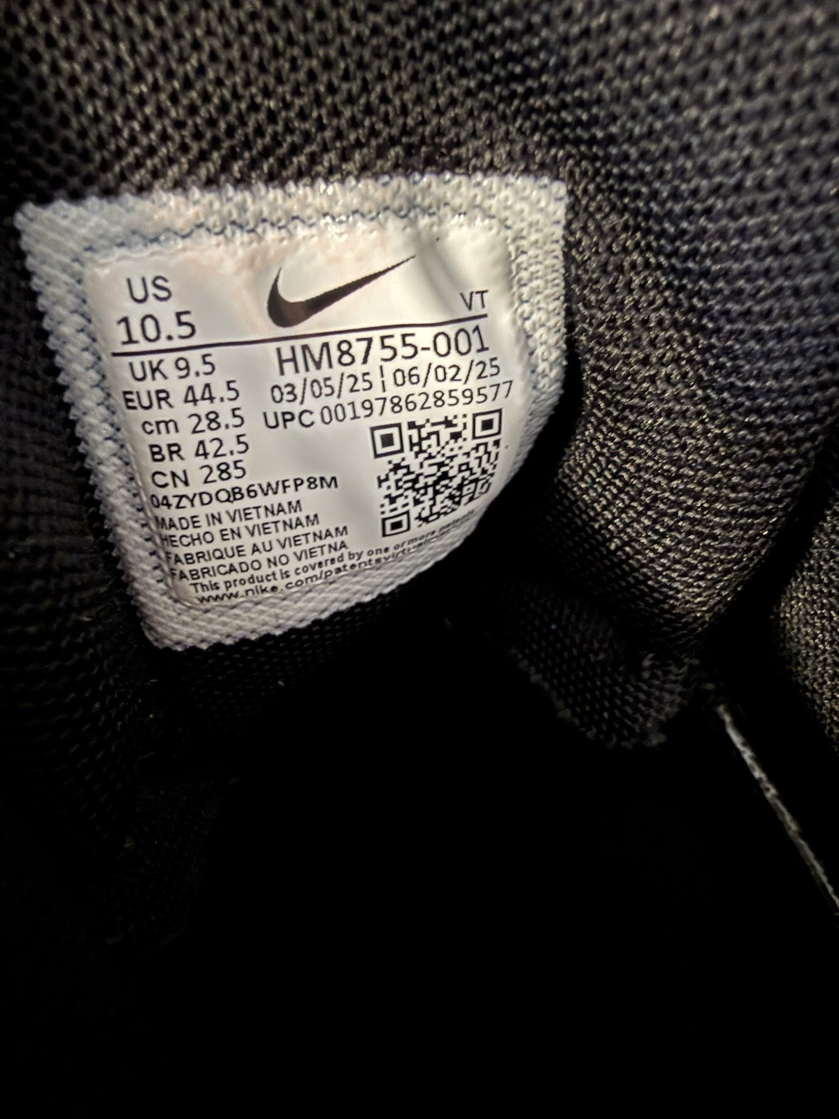 Nike Air Max 95 OG Big Bubble Mens Size 10.5 Triple Black Anthracite HM8755-001 thumbnail 7