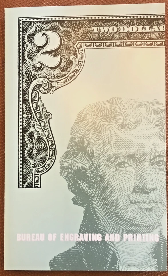 2003 Uncut Sheet of 4 $2 Dollar Bills Currency Bureau of Engraving & Printing 2 - Image 4 of 4