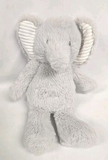 Carter s Plush Gray Elephant White 10" Ribbed Corduroy Ears Lovey Baby 67600