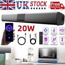 Surround TV Sound Bar Bluetooth TWS/TF/AUX Soundbar System Home Theater Speaker