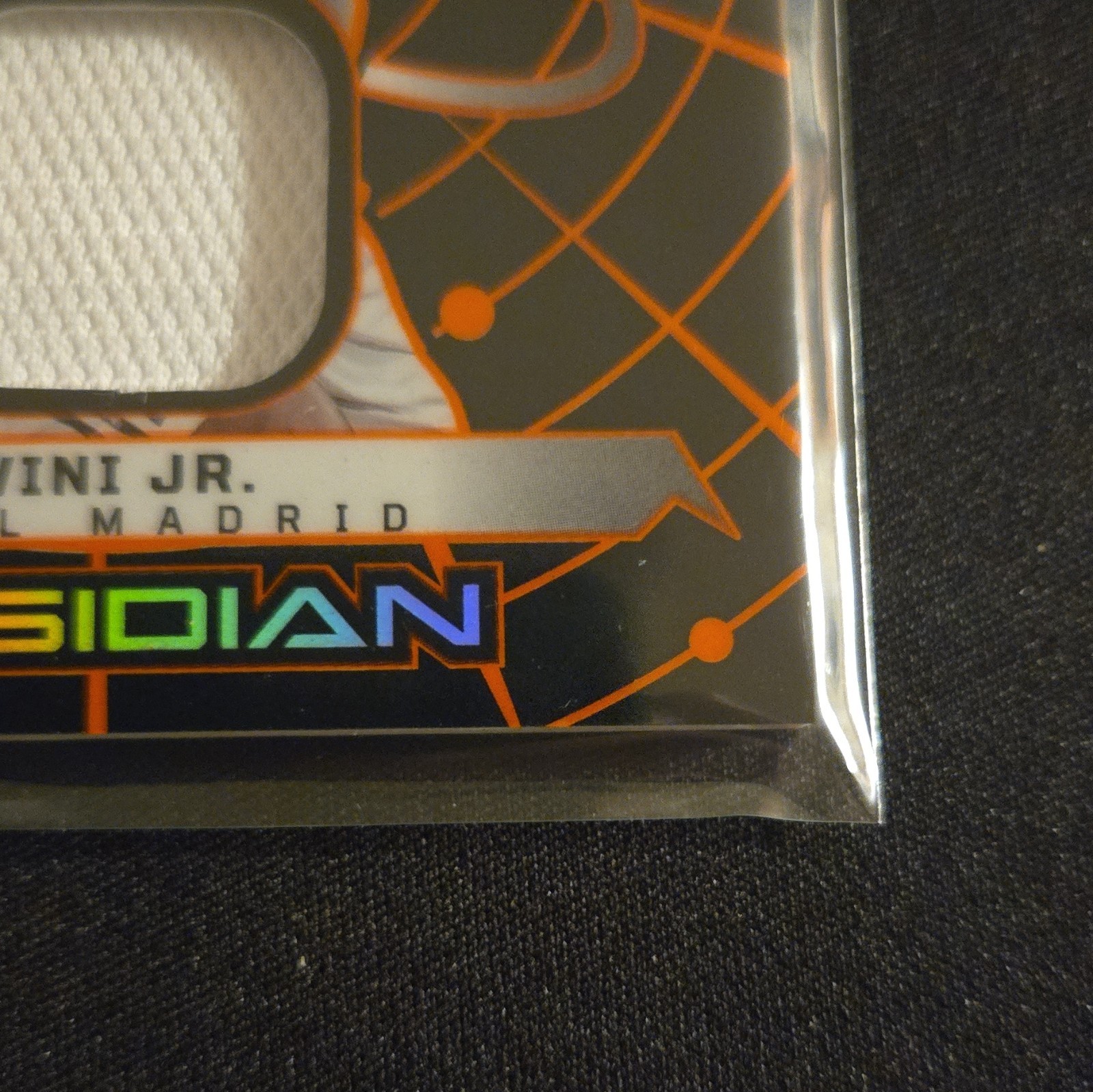 Panini Obsidian Soccer 2025-26 Vini Jr. Real Madrid Atomic Mem /175 AM-VJR view 2