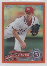 2011 Topps Chrome Retail Orange Refractor Jordan Zimmermann #102 0b0