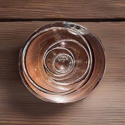 Jasper Conran Aura by Wedgwood MCM crystal clear unique futuristic decor bowl