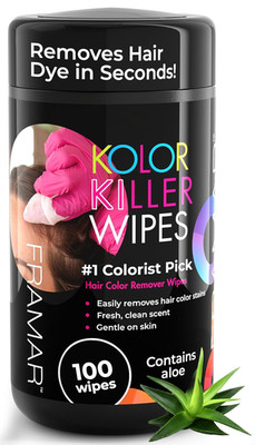 Kolor Killer Wipes   Hair Dye Remover For Skin, Hair Color Remover For Dyed Hair