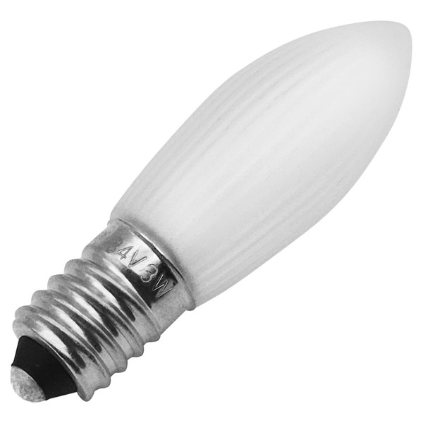 Weihnachts-Ersatzlampe E10 GlüHlampe Matt 34V 3W Warmweiß 2200K 1 StüCk-image