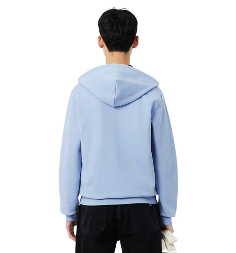 LACOSTE Full Zip Cotton Hoodie Light Blue UVP 130£ - Bild 5 von 7