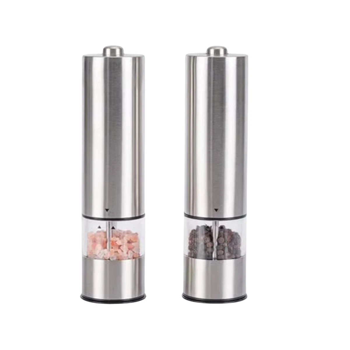 Electric Salt and Pepper Grinder Set – Automatic Black Pepper Mill Set of 2 w...