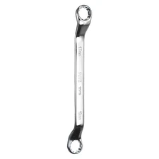 45 Degree Offset Box End Wrench 17mm x 19mm Metric 12 Point CR-V Double Box