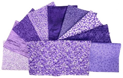 Purple Layer Cake 40 -10'' Squares Quilting Sewing Fabric