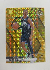 2024-25 Mosaic #207 Cody Williams Yellow Reactive Prizm RC