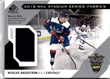 2018-19 SP Game Used #SS-NB Nicklas Backstrom 2018 NHL Stadium Series Fabrics