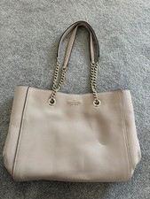 Kate spade Infinite Large Triple Compartment Tote pebbled leather warm beige