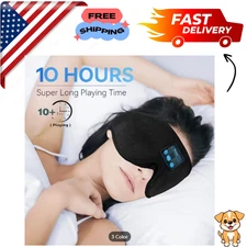 1pc Wireless Sleep Mask with 5.2 BT Headphones, best music Sleep Mask, 3D Sleepi
