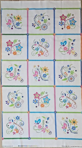 Cotton Panel "Whimsy" by A Fresh Water Designs from EE Schernck Co - product listing photo