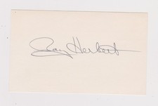Ray Herbert - Signed 3x5 - Debut 1950 - Tigers - Deceased 2022