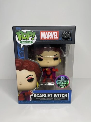 Funko Pop! Digital Vinyl Marvel West Coast #434 Scarlet Witch Le1203 W/Protector