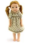 Polka Dot Dress Fits 14.5" Wellie Wisher American Girl Doll Clothing