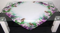 Tischdecke Weiß Pflegeleicht Mitteldecke 85X85 TischwäSche Decke Sommer Lavendel