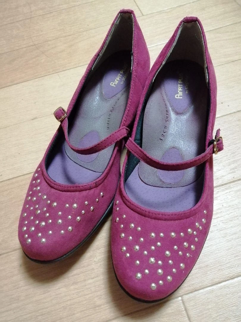 Scarpe basse Asics donna Air Fit Plus viola 5.5US mai usate stile comfort