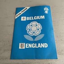 1980 BELGIUM V ENGLAND @ TURIN EUROS 80 FINALS EUROPEAN PIRATE MATCH PROGRAMME