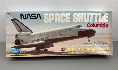 Guillows NASA Space Shuttle Columbia Balsa Wood Model Kit 1201 1/77 PK25 New