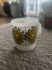 Vintage Fire King  Anchor Hocking Daisy Stackable Mug