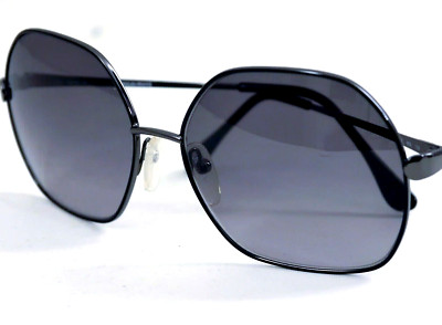 EMILIO PUCCI Damen Sonnenbrille schwarz sechseckiges Gestell EP130S Pucci Print Arm Outbox