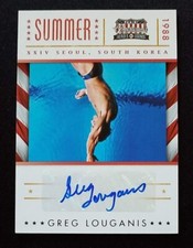 Greg Louganis 2012 Panini Americana Heroes & Legends Auto Autograph 89/99 Diver