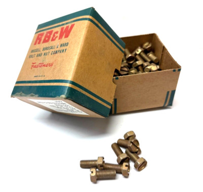 Vintage Genuine RB&W Box of 100 Bolts 5/16-24 X 3/4 inch *New Old Stock*