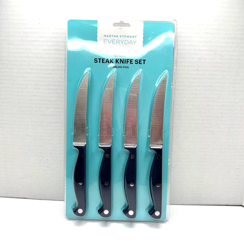 Martha Stewart Everyday 4 Piece Steak Knife Set Stainless Steel