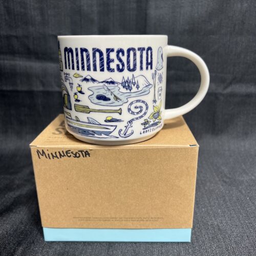 Starbucks "Been There Series" Across the Globe MINNESOTA 14oz Coffee Mug Cup - Picture 1 of 6