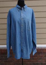 Port Company - Long Sleeve Value Faded Blue Denim Shirt 2XL 15.99