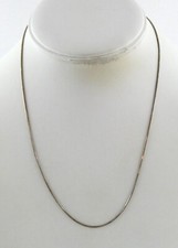 Sterling Silver Snake Chain Necklace 925 18 Inch Length 3.7g 1mm Thickness