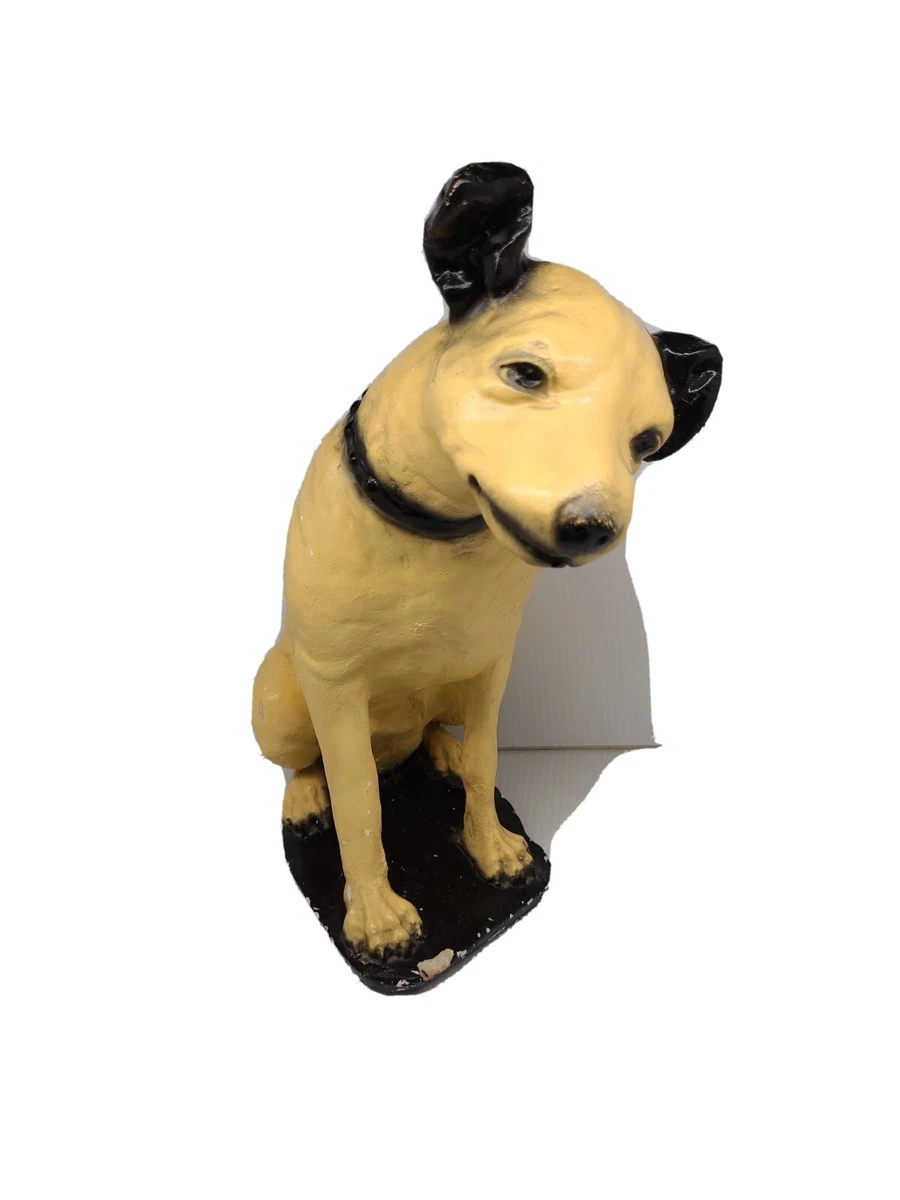 Vintage RCA Victor 14 1 2in. tall Ceramic NIPPER Dog See Ear
