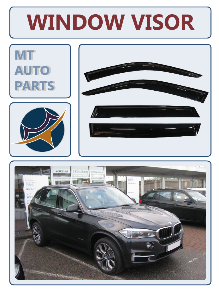 For BMW X5 F15 20132018 Guard Window Visors Door Vent Deflector Shield