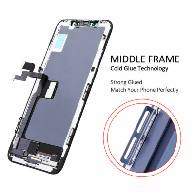 Full Display Assembly Replacement For IPhone X (10) - OLED Touch Screen, Digitizer, Frame, Front Camera