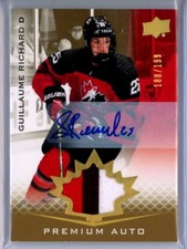 2021-22 Upper Deck Team Canada Juniors Patch Autographs Guillaume Richard /199