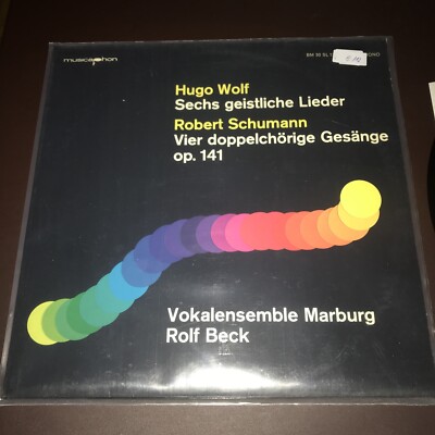 Hugo Wolf- 6 Geistliche Lieder LP Rolf Beck E112