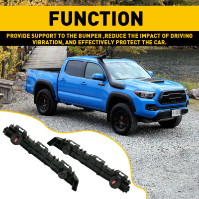 Front Bumper Retainer Support Bracket Pair Sets For 2016-2021 Toyota Tacoma L+R
