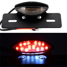 Motorcycle Smoke Rear LED Tail Brake Stop Light For Harley Bobber CAFE RACER