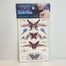 Butterfly Temporary Tattoo Arm Body Art One Sheet