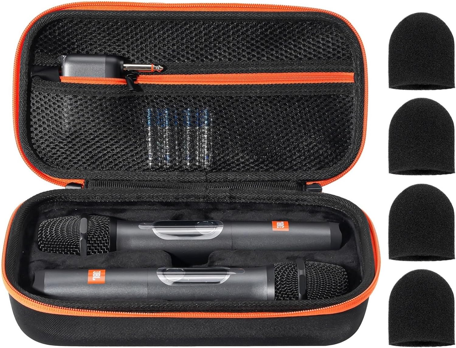 Microphone Case for JBL Speaker Wireless Two Microphone System, Hard EVA Handhel-image