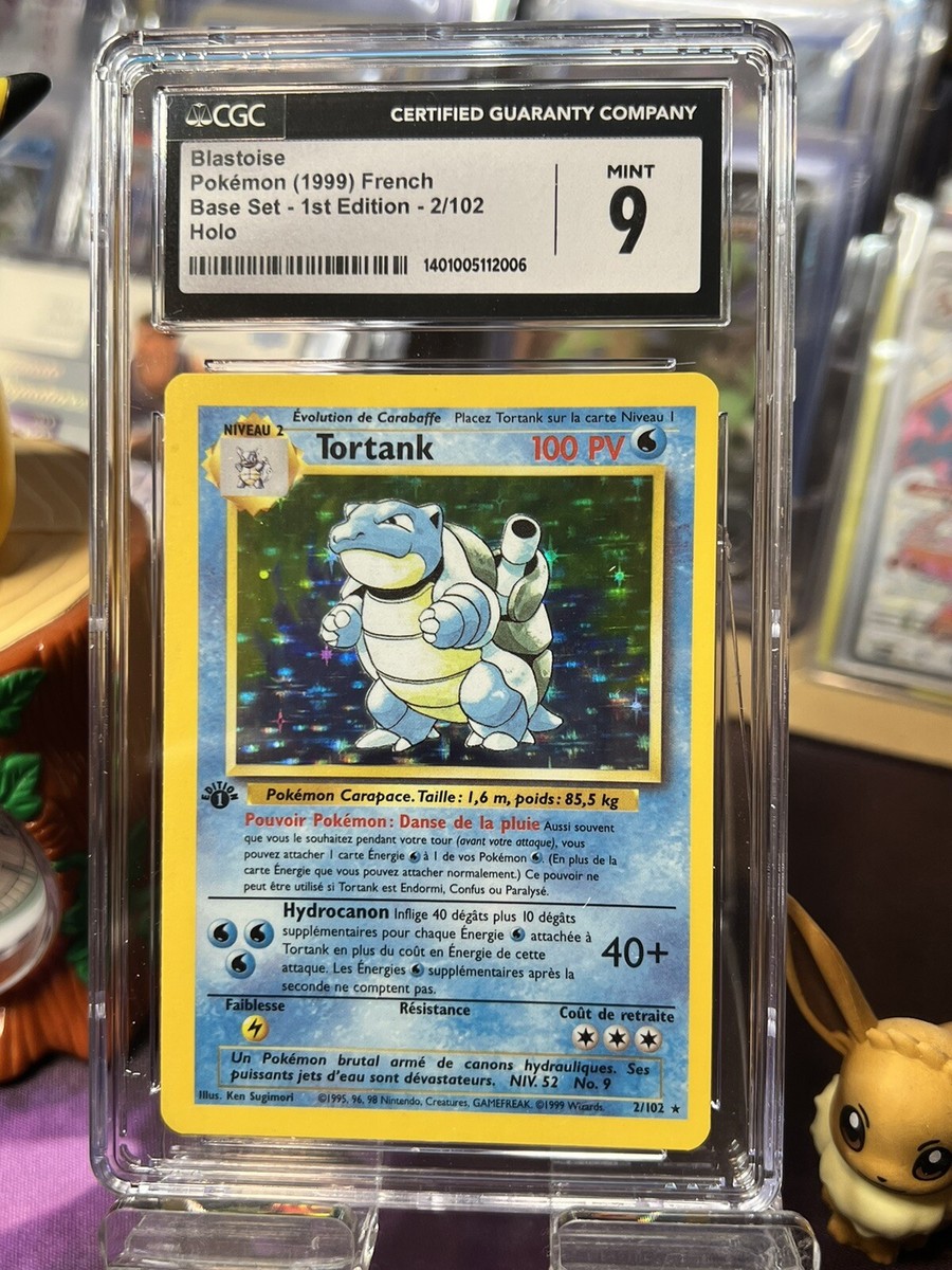 1999 Pokemon FRENCH 1st Edition Base Set Tortank-Blastoise Holo 2