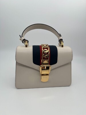 Gucci Sylvie Chain Shoulder Bag Leather