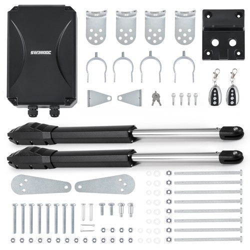 Secondhand Electric Dual Swing Gate Opening System w/Remotes, 880lb 20ft Gates