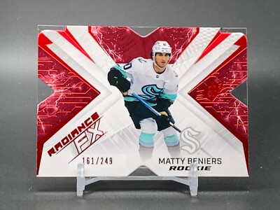 2022-23 UD SPx Radiance FX Red #RFX-84 MATTY BENIERS Seattle Kraken RC #/249