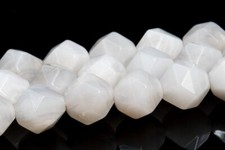 Natural White Crazy Lace Agate Star Cut Faceted Grade AAA Beads 5-6/7-8/9-10MM