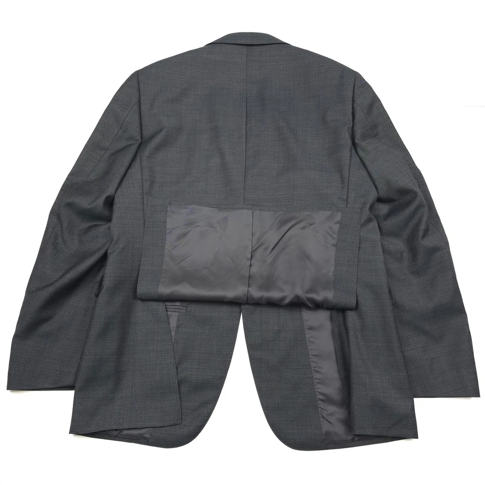 $2095 Canali Capri Sharkskin Dark Green Wool Suit Mens Size US 42L (Italy 52L) - Image 4 of 4