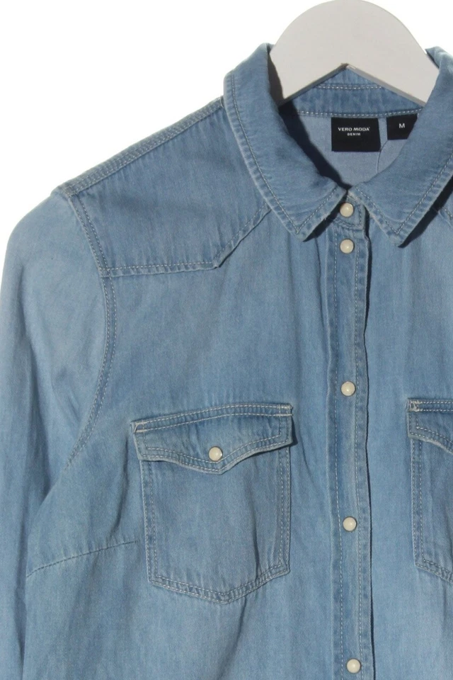 VERO MODA Camisa vaquera Mujeres Camisa de vestir Talla EU 38 azul look casual - Imagen 3 de 4