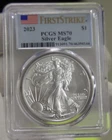 2023 US Silver Eagle $1 PCGS MS70 First Strike